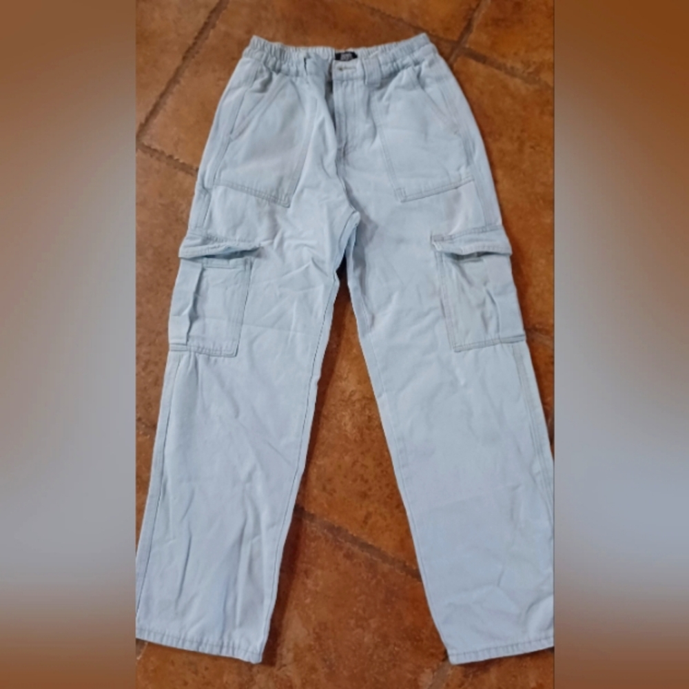 Womens wide leg cargo